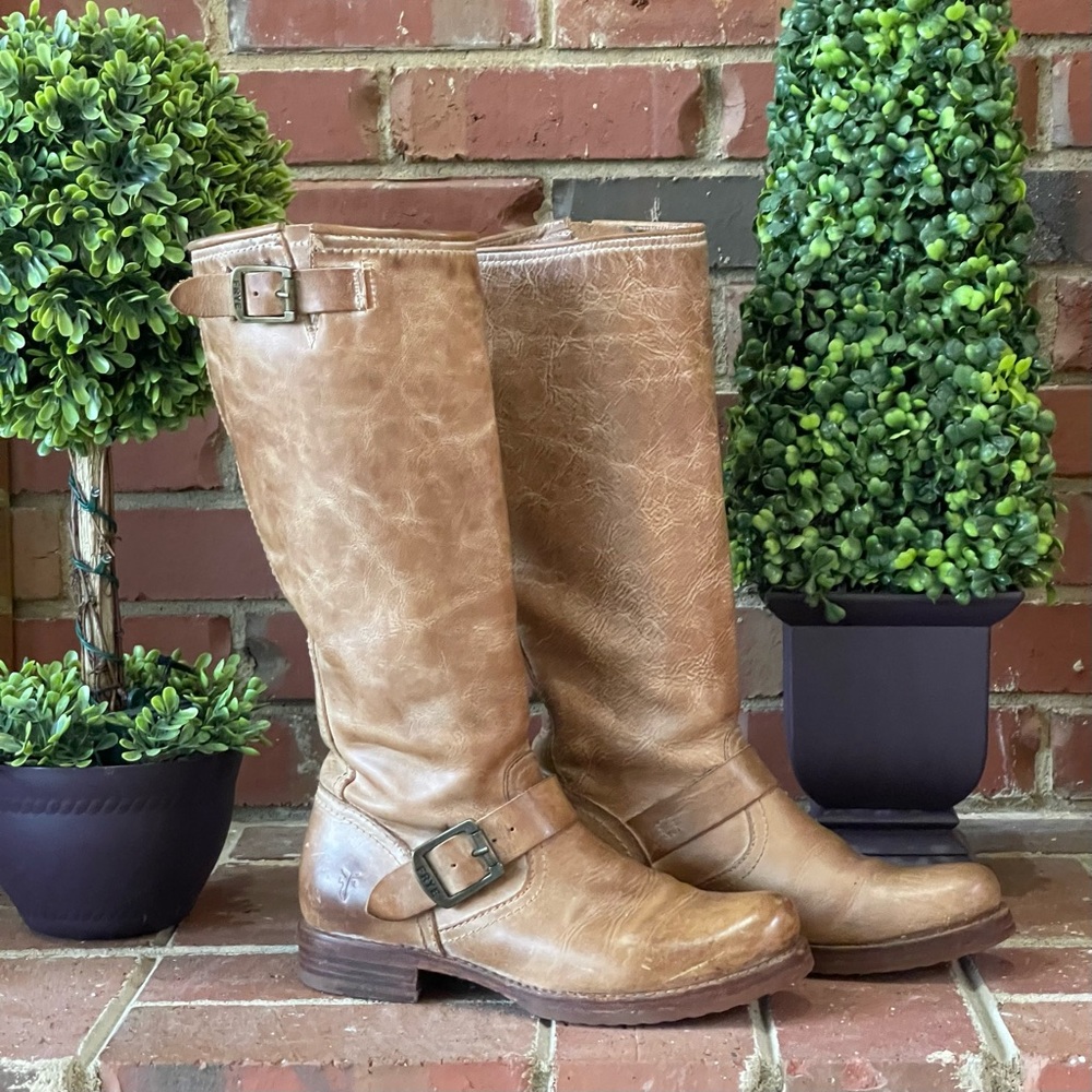 Frye Veronica Camel Boots
